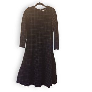 Ruby Checkered Asymmetrical Flair Dress